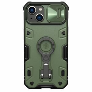 Nillkin CamShield Armor PRO pancéřové pouzdro s kroužkem na iPhone 14 6.1" Dark green