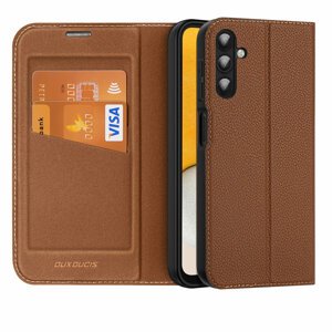 DUX DUCIS Skin X2 knížkové pouzdro na Samsung Galaxy A14 5G Brown