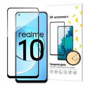 Wozinsky Celoplošně lepené tvrzené sklo 9H na Realme 10 Black