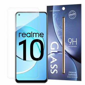 Temperované tvrzené sklo 9H na Realme 10 (baleno v obálce)