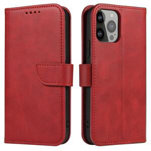 Magnet Case elegantní knížkové pouzdro na Samsung Galaxy S23 ULTRA 5G Red