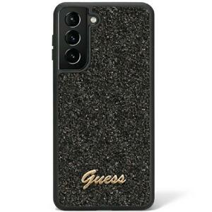 Guess GUHCS23LHGGSHK hard silikonové pouzdro Samsung Galaxy S23 ULTRA 5G black Glitter Script