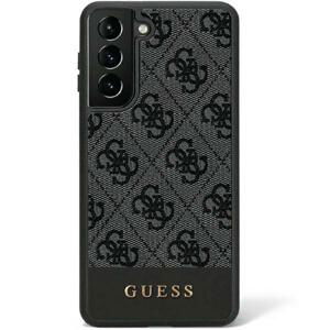 Guess GUHCS23SG4GLGR hard silikonové pouzdro Samsung Galaxy S23 5G black 4G Stripe Collection