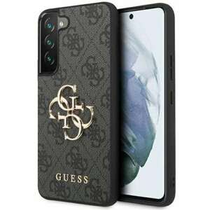 Guess GUHCS23S4GMGGR hard silikonové pouzdro Samsung Galaxy S23 5G Grey 4G kovové logo