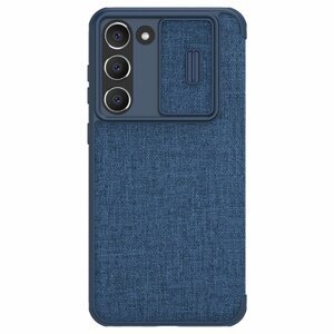 Nillkin Qin Cloth PRO knížkové pouzdro na Samsung Galaxy S23 5G Blue