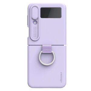 Nillkin CamShield Silky silikonové pouzdro na Samsung Galaxy Z Flip 4 Purple