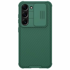 Nillkin CamShield Pro silikonové pouzdro na Samsung Galaxy S23 5G Green