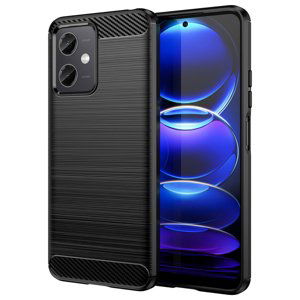 Carbon silikonové pouzdro na Xiaomi Redmi Note 12 5G/POCO X5 5G Black