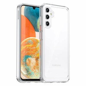 Silikonové pouzdro Space s barevným rámem na Samsung Galaxy A34 5G Transparent