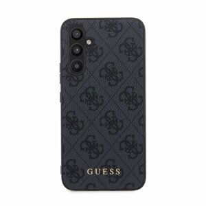 Guess hard silikonové pouzdro Samsung Galaxy A54 5G Grey 4G Metal Gold Logo