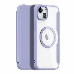 DUX DUCIS Skin X Pro MagSafe knížkové pouzdro na iPhone 15 PLUS 6.7" Purple