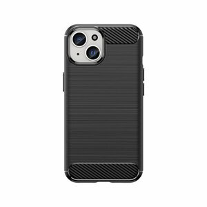 Carbon silikonové pouzdro na iPhone 15 6.1" Black