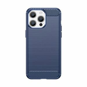Carbon silikonové pouzdro na iPhone 15 PRO 6.1" Blue