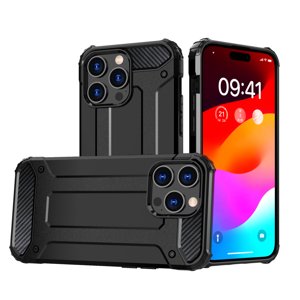 Hybrid pancéřové polykarbonátové pouzdro na iPhone 15 PRO 6.1" Black