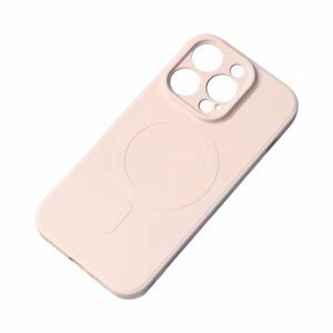 Silikonové pouzdro LUX MagSafe na iPhone 15 PLUS 6.7" Cream