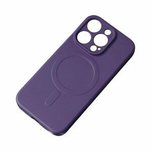 Silikonový obal LUX MagSafe na iPhone 15 PLUS 6.7" Violet