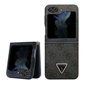 Guess hard silikonový kryt Samsung Galaxy Z Flip 5 Black 4G Triangle