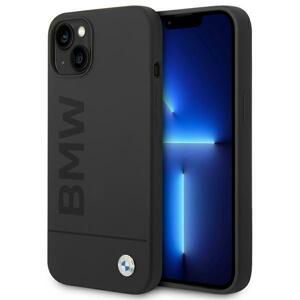 BMW hard silikonové pouzdro iPhone 15 PRO MAX 6.7" black Leather Hot Stamp