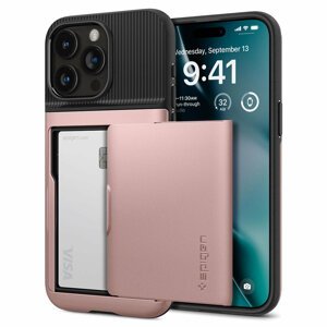 Spigen Slim Armor CS pancéřové pouzdro na iPhone 15 PRO MAX 6.7" Rose gold