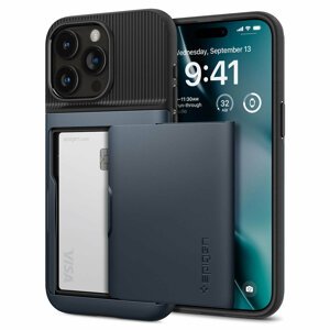 Spigen Slim Armor CS pancéřové pouzdro na iPhone 15 PRO 6.1" Metal slate