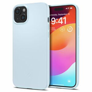 Spigen Thin Fit silikonové pouzdro na iPhone 15 6.1" Mute blue