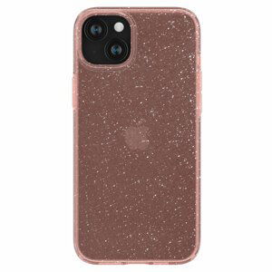 Spigen Liquid Crystal Glitter silikonové pouzdro na iPhone 15 6.1" Rose quartz
