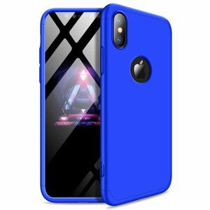 GKK 360 Protection pouzdro pro iPhone XS Max blue (logo)