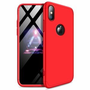 GKK 360 Protection pouzdro pro iPhone XS Max red (logo)