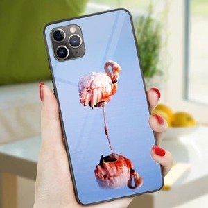 Hybridní fantastic pouzdro na iPhone X / iPhone XS - Plameňák