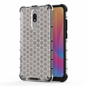 Honeycomb pancéřové pouzdro se silikonovým rámem na Xiaomi Redmi 8A / Xiaomi Redmi 8 transparent