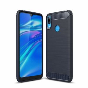 Carbon silikonové pouzdro Huawei Y6 2019 blue