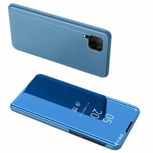 Knížkové pouzdro na Huawei P40 Lite blue s průhlednou přední stranou