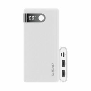 Dudao K9Pro powerbanka 10000mAh s LED displejem White