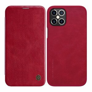 Nillkin Qin knížkové pouzdro na iPhone 12 Pro MAX 6.7" Red