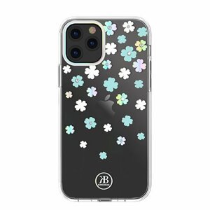 Kingxbar Lucky Series pouzdro s original Swarovski crystals na iPhone 12 / 12 Pro 6,1" Clover