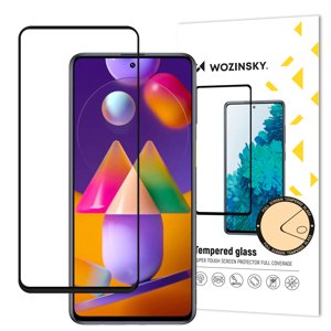 Wozinsky Celoplošně lepené temperované tvrzené sklo 9H na Samsung Galaxy M51 black