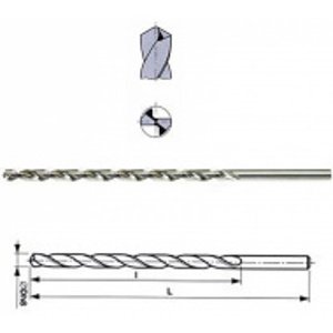 Vrták 7,00 mm 440/220 mm HSS válcový zvlášť dlouhý