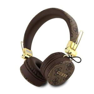 Guess PU 4G Metal Logo Bluetooth Stereo Headphone Brown