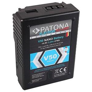 PATONA baterie V-mount pro digitální kameru Sony V50 3200mAh Li-Ion 14,8V 47Wh Platinum