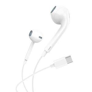 Sluchátka do uší, drátová Foneng T15, USB-C, 1,2 m (bílá)