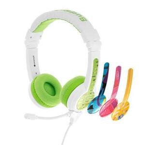 Drátová sluchátka pro děti BuddyPhones School+ (zelená)