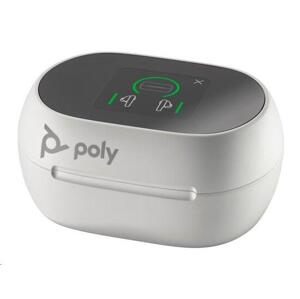 Poly bluetooth headset Voyager Free 60+, BT700 USB-C adaptér, dotykové nabíjecí pouzdro, bílá