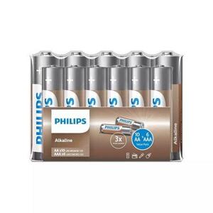 PHILIPS LR036A16F/10 AAA/ AA Alkalická baterie (10+6ks)