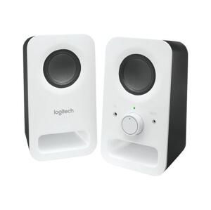 Logitech repro Z150 Multimedia Speakers/ 2.0/ 3W/ 3.5mm jack/ Snow White-bílý