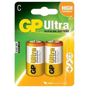 GP alkalická baterie 1,5V C (LR14) Ultra 2ks blistr