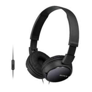 SONY headset náhlavní MDRZX110AP/ sluchátka drátová + mikrofon/ 3,5mm jack/ citlivost 98 dB/mW/ černá