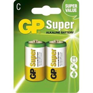 GP alkalická baterie 1,5V C (LR14) Super 2ks blistr