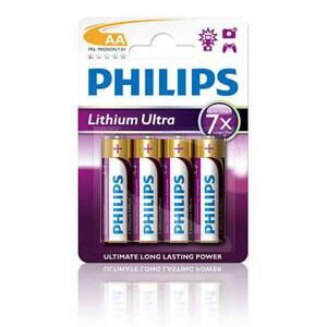 Philips baterie AA Ultra lithium - 4ks