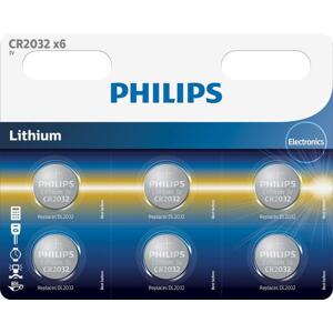 Philips baterie CR2032P6/01B - 6ks