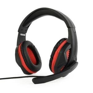 Gembird Gaming headset, černá/červená